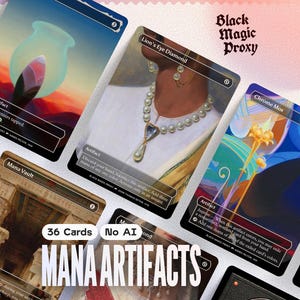 Mana Artifacts Proxy Bundle MTG — 36× Klassische Kunst Spielkarten