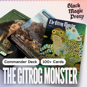 Deck Commander cEDH Monster Gitrog : plus de 100 cartes de test artistiques personnalisées