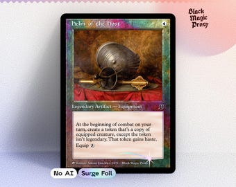 Carta proxy Foil Helm of the Host MTG — Carta di prova con illustrazione classica