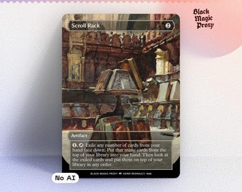 Scroll Rack Proxy MTG — Carta di prova di arte classica
