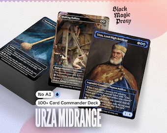 Urza Midrange MTG Proxy Commander Deck — 100+ Classical Art Playtest Cards