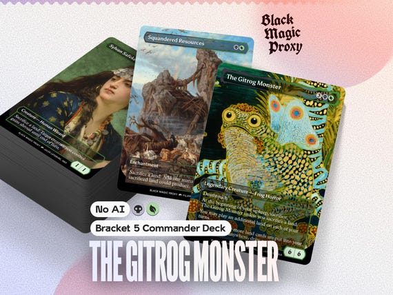 Gitrog Monster MTG Proxy Commander Deck — 100+ Classical Art