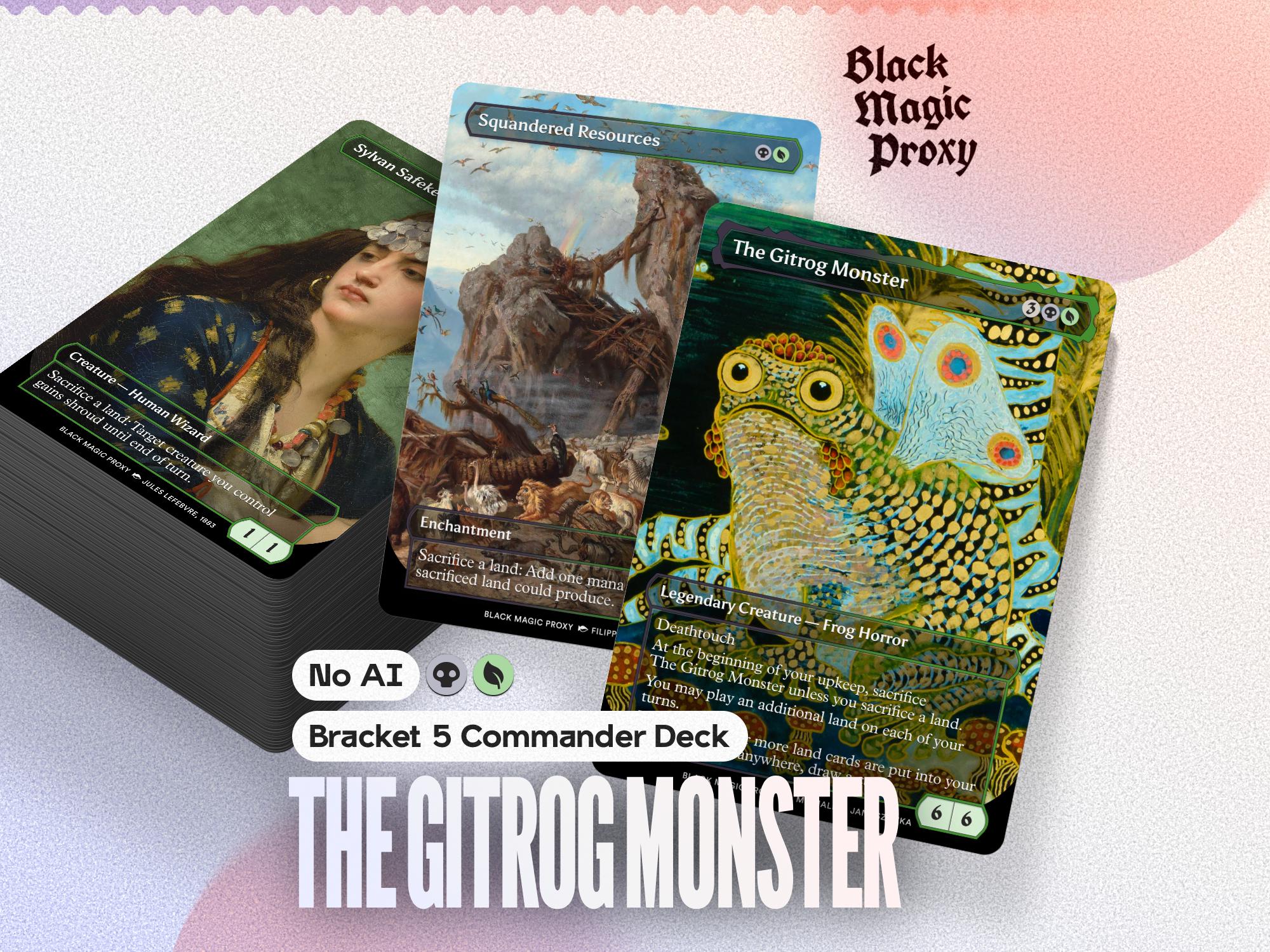Gitrog Monster MTG Proxy Commander Deck — 100+ Classical Art