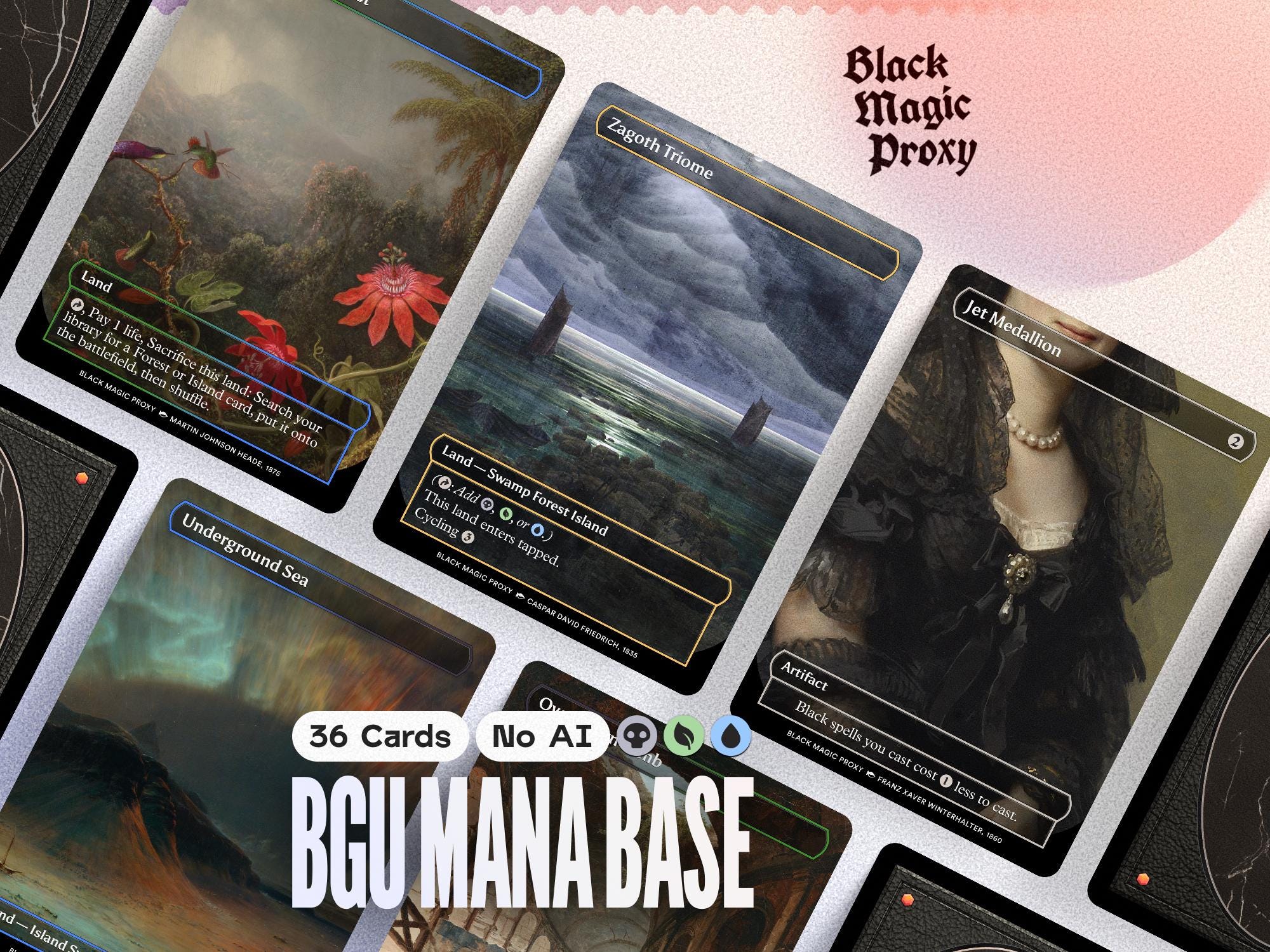 Black/green/blue 3-color Mana Base Proxies MTG 36 Classical Art Playtest Cards - Etsy Black/green/blue 3-color Mana Base Proxies MTG 36 Classical Art Playtest Cards - Etsy