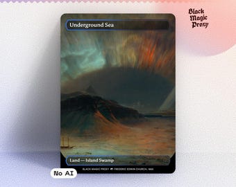 Underground Sea Dual Land Alternate Art MTG Proxy - Etsy