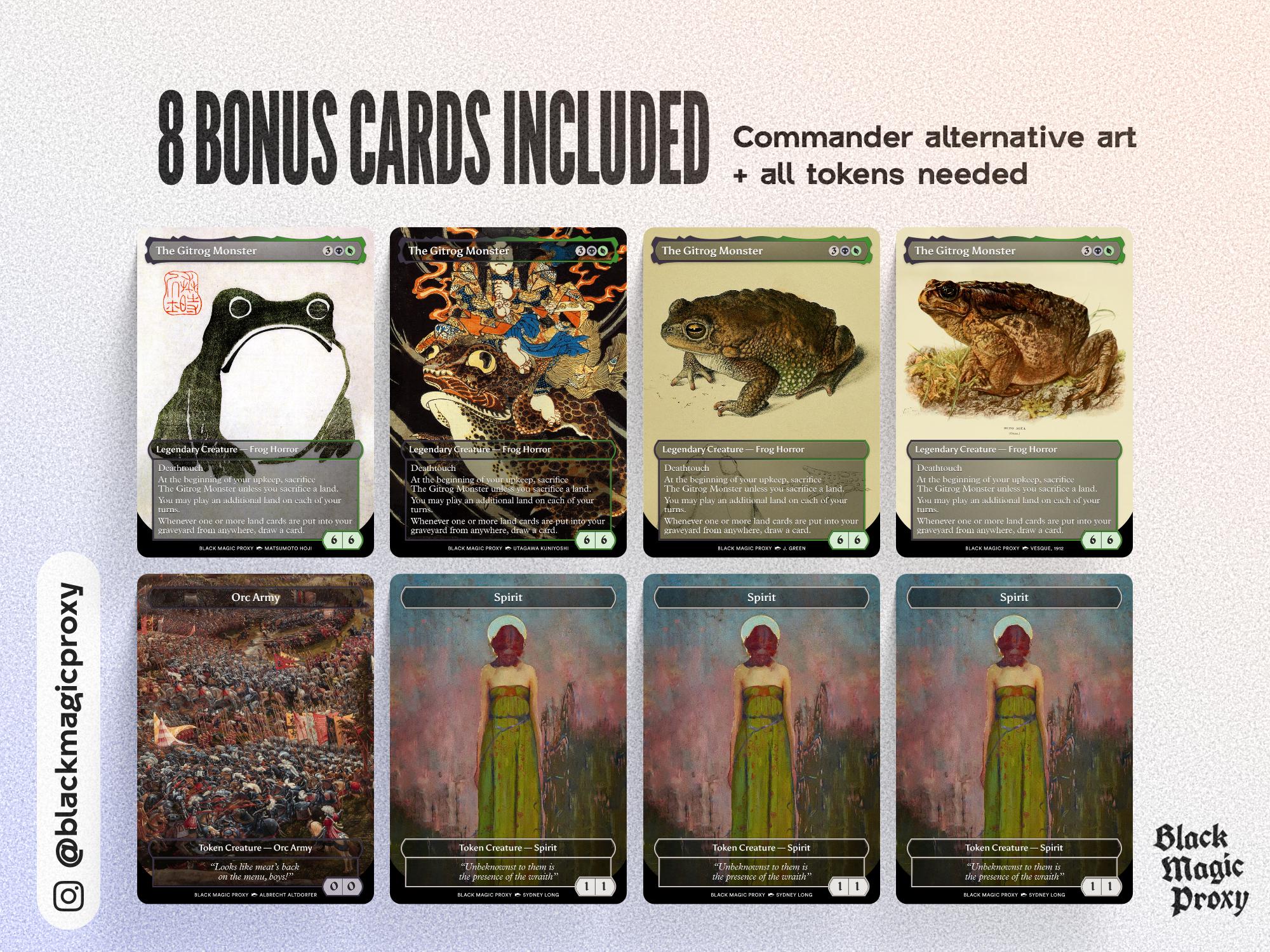 Gitrog Monster MTG Proxy Commander Deck — 100+ Classical Art