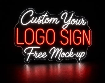 Custom Logo Sign: LED Neon Light for Beauty Studio, Boutique, Salon, Spa, Office Wall Decor, Personalized Business Name Sign for Brand
