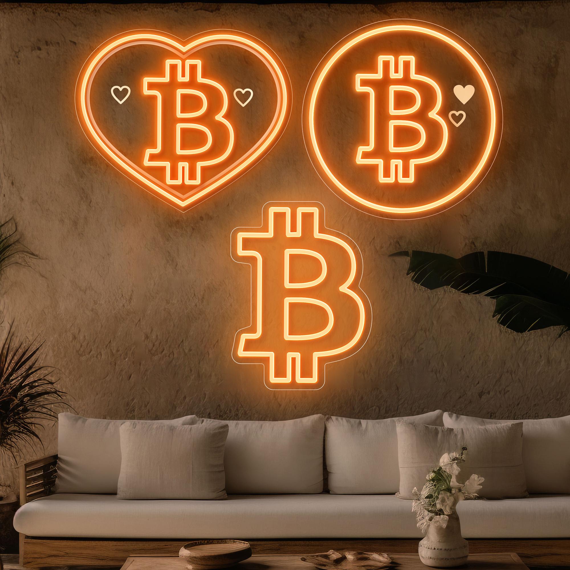 BITCOIN SIGN Applique murale led Wallsconce Light