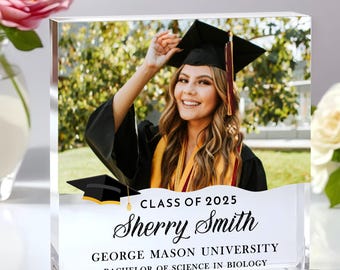 Personalized Graduation Photo Block – Custom Acrylic Gift