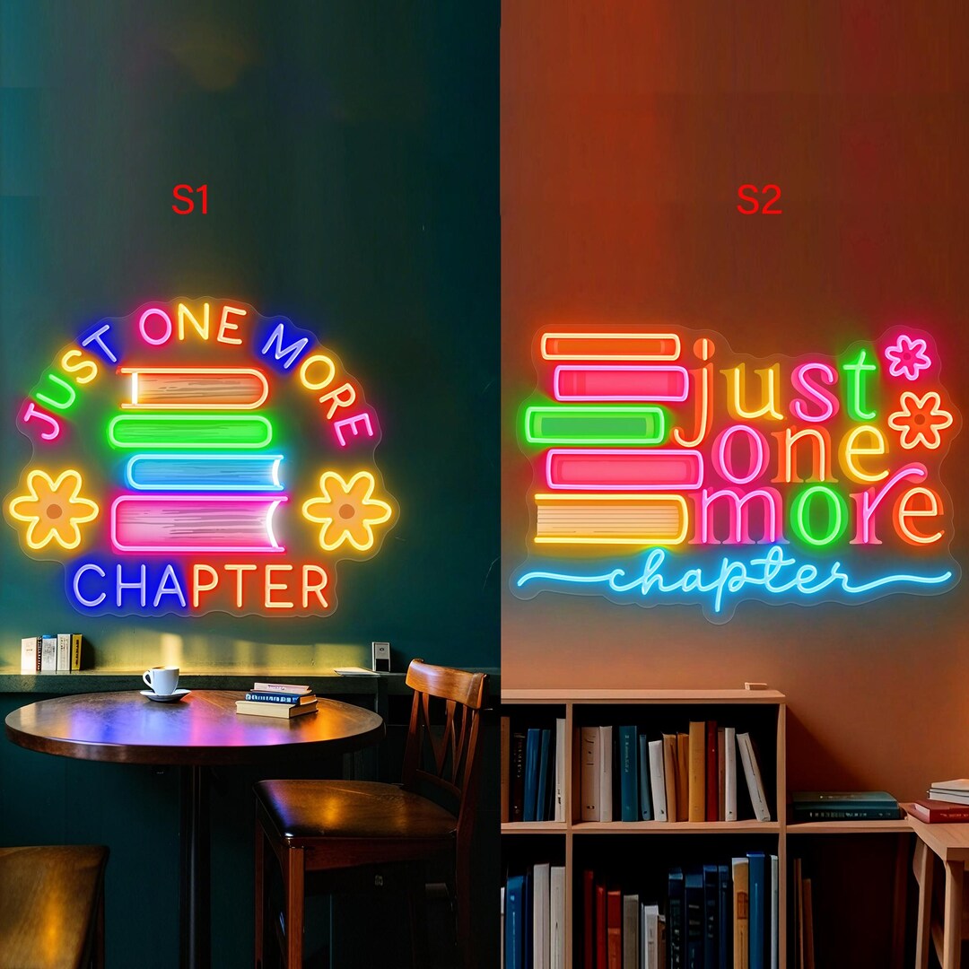Library Shadow Sign Personalized Library LED Sign: Custom Book Nook Decor - Etsy
