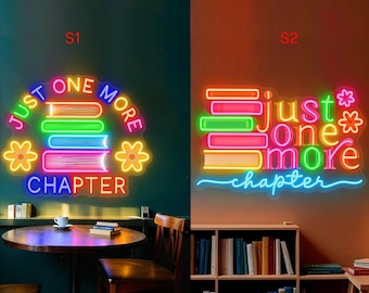 Personalized Library LED Sign: Custom Book Nook Decor