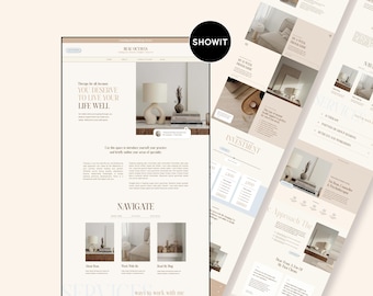 Showit Website Template: Modern Design for Therapists & Coaches