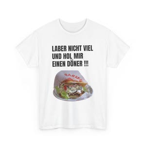 Stop talking and get me a kebab T-Shirt l Funny saying shirt for men and women l Fun street food outfit gift kebab tee