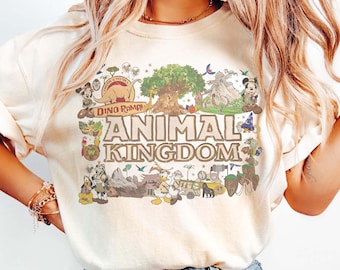 Hollywood Studios Animal Kingdom Logo Retro Comfort Color Shirt, Animal Kingdom Mickey Safari Shirt,  Disney Safari Trip Shirt, Disneyworld