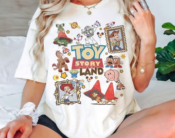 Retro Toy Story Land Comfort Colors Shirt, You've Got A Friend In Me Tee, Woody Buzz Pixar Disney Family Trip Shirt, Toy Story Birthday Tee