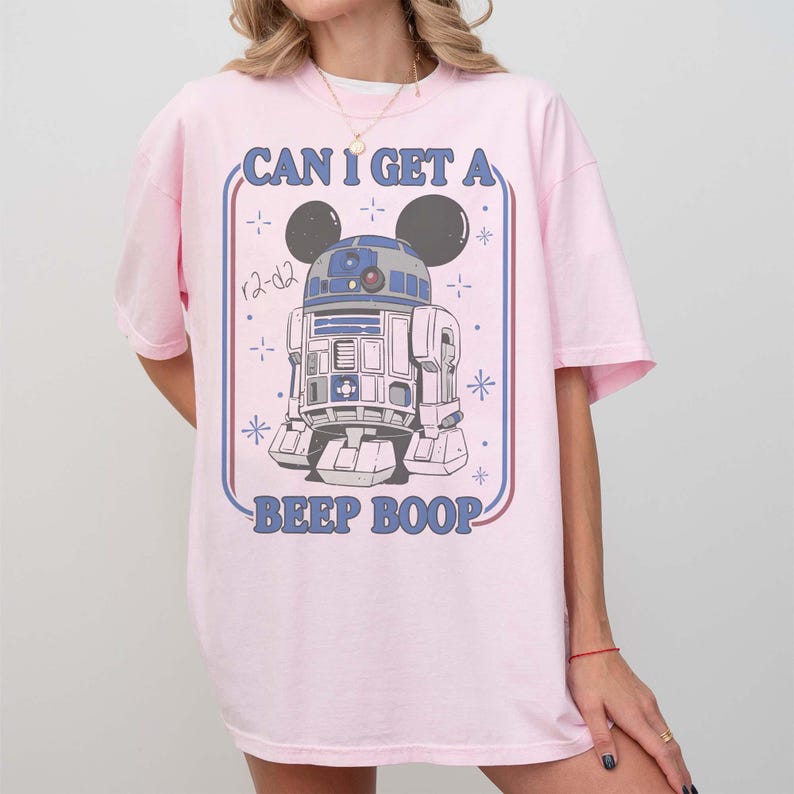 Vintage Disney Star Wars R2-D2 Can I Get a Beep Boop Comfort Colors ...