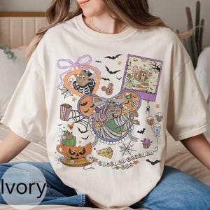Retro Coquette Bow Disney Jaq And Gus Mummy Halloween Shirt, Jaq And Gus Gus Halloween Shirt, Bibbidi Bobbidi Boo, Princess Halloween Shirts