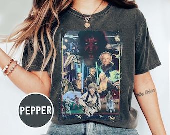 Vintage Disney Star Wars T-Shirt, Retro Star Wars Shirt, Streetwear Star Wars Tee, Star Wars Fan Gift, Galaxy's Edge Family Vacation Trip