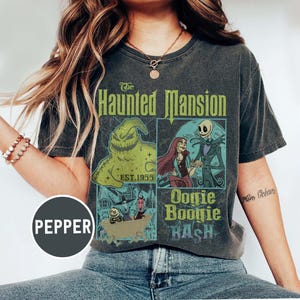 Nightmare On Main Street Comfort Colors Shirt, Halloween Shirt For Women, Halloween Fall Shirt Retro Halloween Shirt, Haunted Mansion Shirt