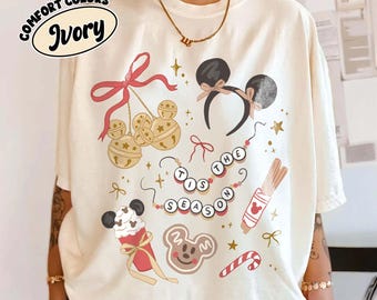 Retro Disney Christmas Mickey Ear Shirt, Disney Christmas Tee, Disney Xmas Kids Shirt, Disney Holiday Trip Shirt, Disneyland Christmas Shirt