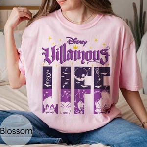 Disney Villains Life Maleficent Ursula Onda Drottning Cruella de Vil T-shirt, Disneyland WDW Matchande Familjetröja, Magic Kingdom, Halloweenhäxa bild 5