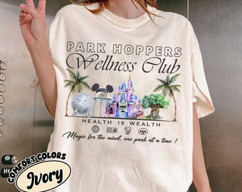 Retro Park Hopper Wellness Club Shirt, Disney Park Hopper T-Shirt, Magic Kingdom Shirt, Disneyland Trip Tee, Vacation Shirt, Disney Gift