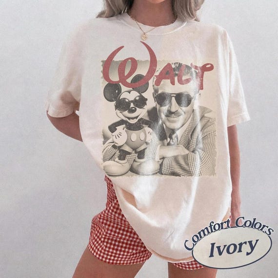 Comfort Colors Vintage Walt Disney Shirt, Disney Mens Shirt, Disneyland Shirt, Magic Kingdom Tee, Happiest Place On Earth, Disney Fan Gifts