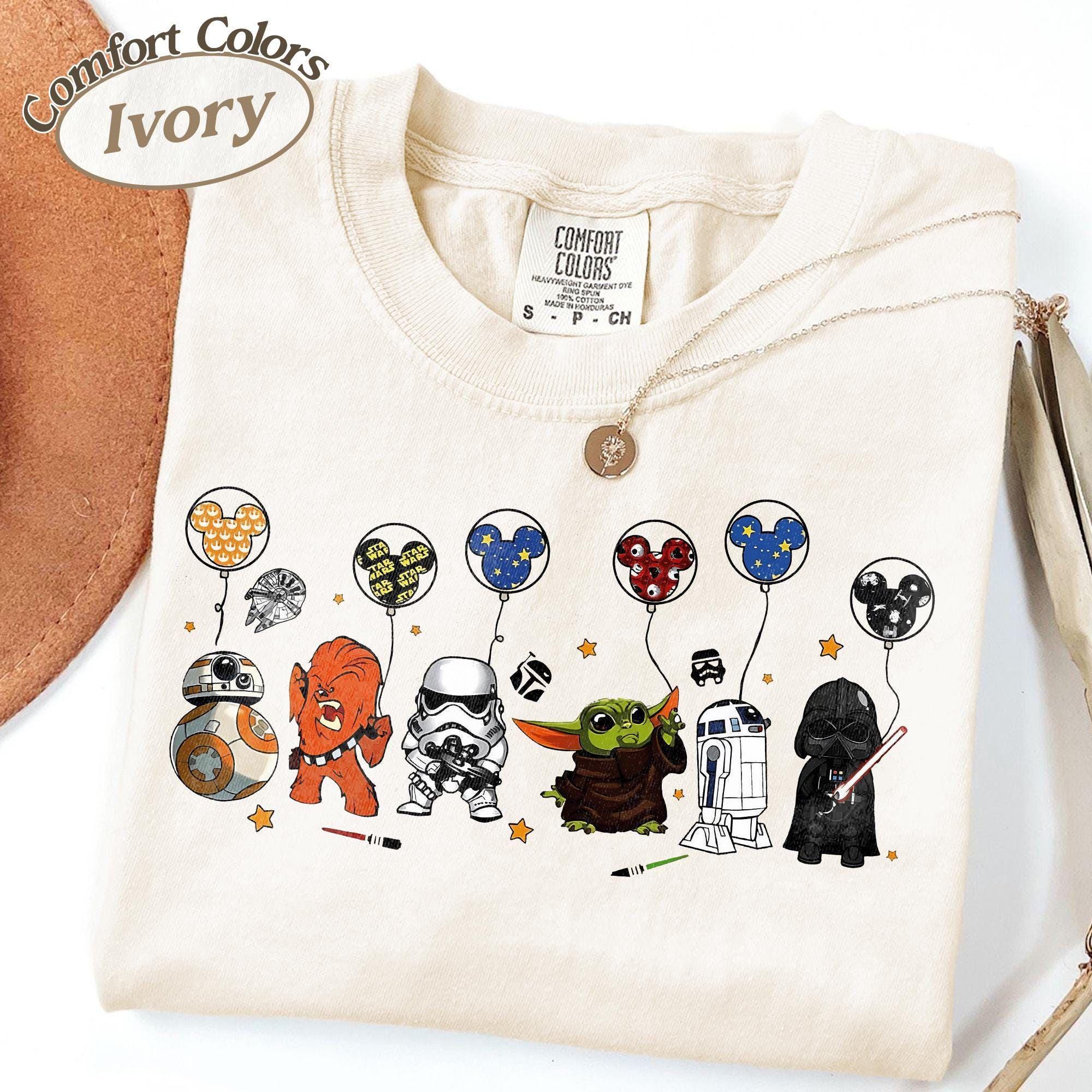 Comfort Colors Disney Star Wars Character Balloon Shirt, Star Wars Disney Trip Tee, Star, Star War T-shirt, Star Wars Disneyland Trip Shirt