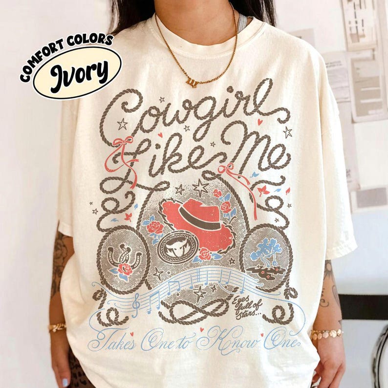 Vintage Our Cowgirl Like Me Tera Comfort Colors Shirt, Toy Story Jessie Shirt, Retro Disney Cowgirl Tee, Pixar Western Shirt, WDW Girls Trip image 2