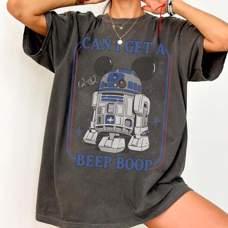 Vintage Disney Star Wars R2-D2 Can I Get a Beep Boop Comfort Colors ...