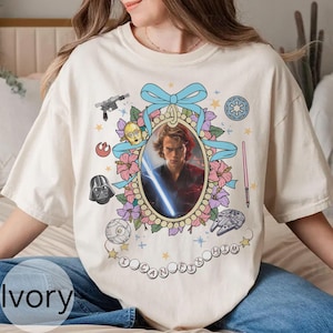 Retro Coquette Bow Watercolor Anakin Skywalker I Can Fix Him Shirt, Star Wars Darth Vader Tee, Episode Revenge of the Sith 20th, Disney Trip