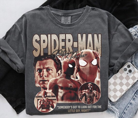 Oversized Spider-Man Shirt Tom Holland Peter Parker Shirt Tom Holland Shirt Spider man Disney World Avengers Web Slingers tee Spiderman gift