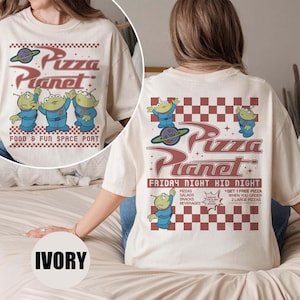 Pizza Planet Toy Story Shirt, Disney Aliens Shirt, Funny Disney Pizza Shirt, Toy Story Family Shirt, Comfort Colors® Pixar Shirt