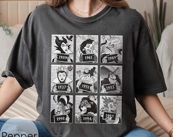 Camisa retro de villano de Disney, color cómodo, "Bueno para ser malo", villano de Disney, camisa de Úrsula, camisa de la Reina Malvada, camisas de Cruella de Vil, viaje a Disney