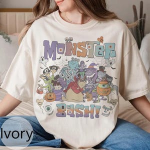 Retro Disney Monster Inc Halloween Shirt, Monster Inc Shirt, Vintage Monster Halloween Group Shirts, Halloween Family Trip 2025 Shirts