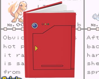 Pokédex Adventure Journal: Pokémon-Inspired Hardcover Writing Notebook | Lined Pages