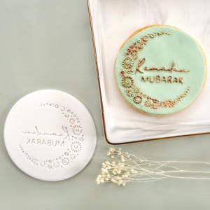 Ramadan Mubarak Koekjespostzegels Embosser Cupcakes Cake Topper Icing Cookies Cupcake Decorating Lantaarn Maan Moskee Eid Mubarak
