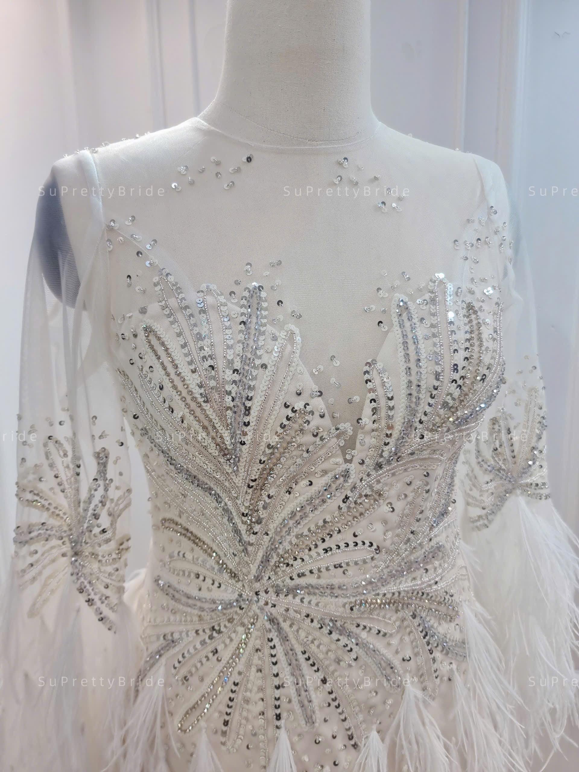 Heavy Weight Premium Beaded Party Anniversary 2nd Wedding Outfit Dress main image 1