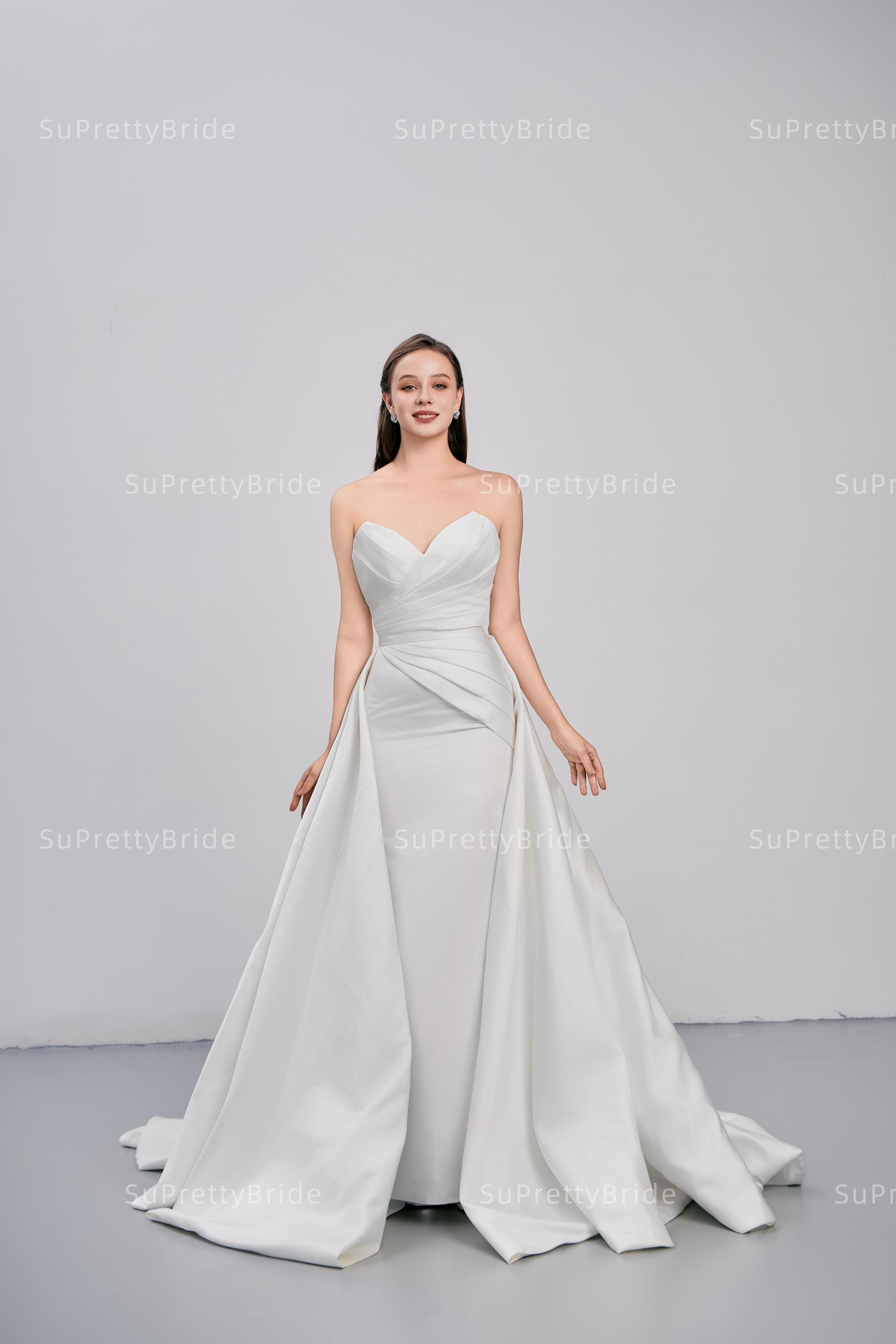 mermaid vs trumpet wedding dress Mermaid / Trumpet Wedding Dresses V Neck Court Train – TANYA BRIDAL
