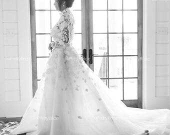 sachin and babi light blue dress Bohemian Wedding Dresses by LaceMarry main image 1
