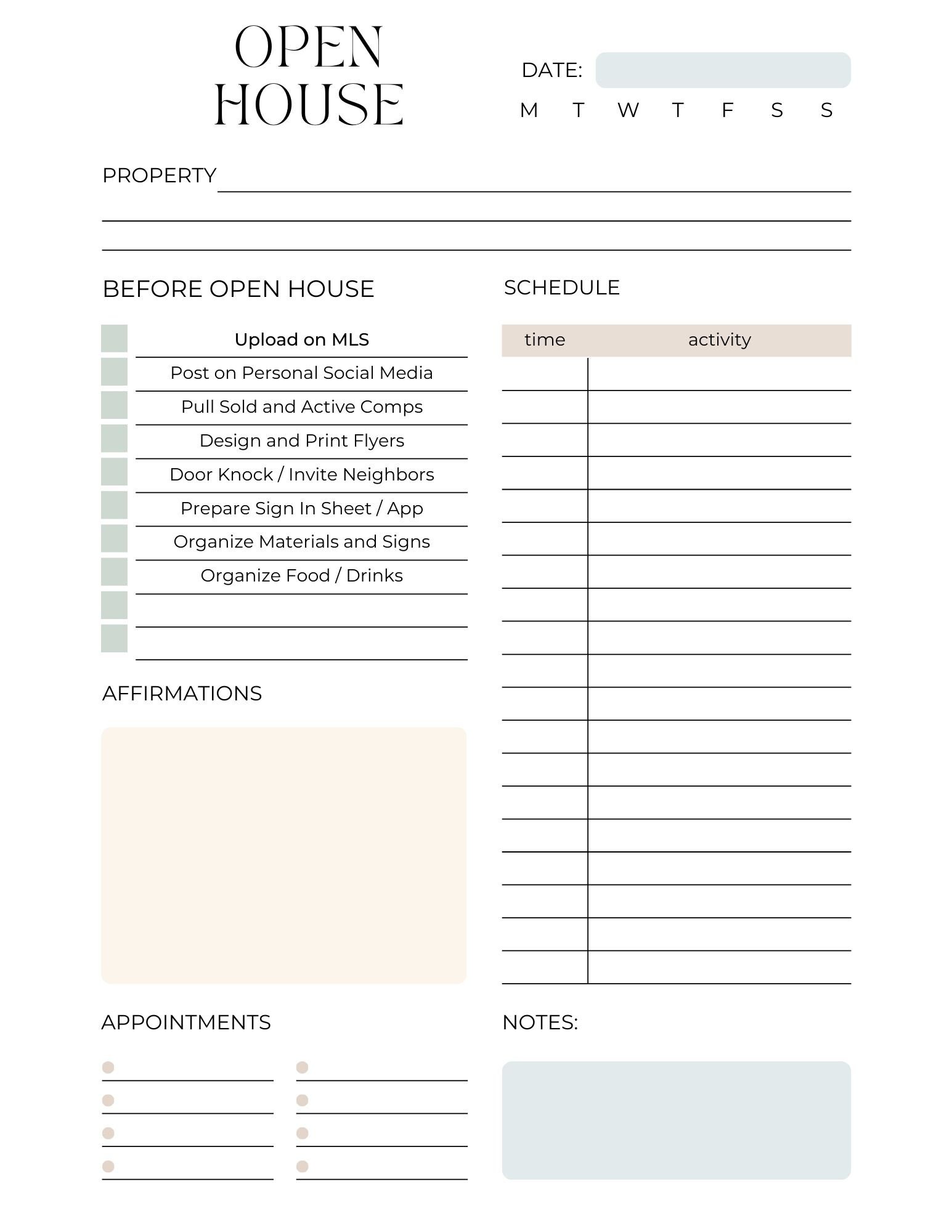 Real Estate Agent Planner, Printable Planner, Digital Planner - Etsy