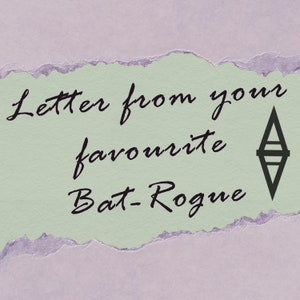 Carta do seu Bat-Rogue favorito