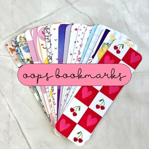 Set of Three Oops Bookmarks [Random], Less Than Half Price, Bookish Merch, Book Lovers