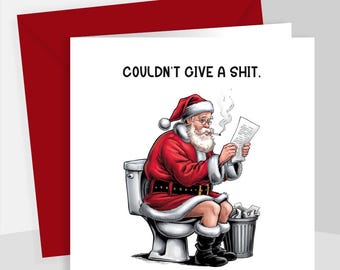 Funny Rude Christmas Card – Adult Humor, Offensive Xmas
