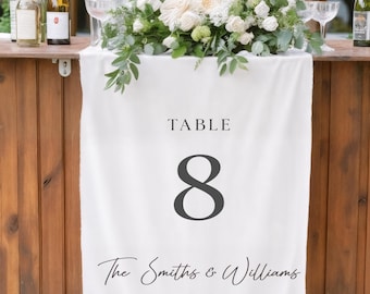 Custom Fabric Table Sign|Fabric Table Number|Custom Wedding Fabric Sign|Fabric Wedding Sign|Linen Wedding Sign|Custom Wedding Sign|Banner