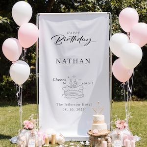 Personalised Birthday Banner|Birthday Flag|Custom Birthday Banner|Fabric Sign|Fabric Birtday Sign|Birthday Boho Wall Art|Baby Shower Banner|
