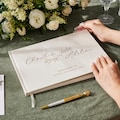 Personalized Wedding Guest Book|Personalized Wedding Reception Guestbook|Wedding Anniversary Gifts|Engagement and Anniversary Scrapbook