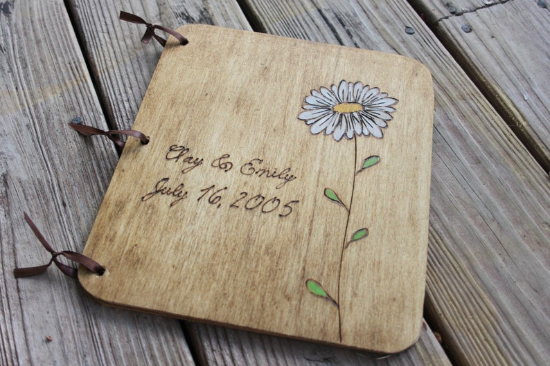 Custom Guest Book Rustic Guestbook Wedding Guest Book Wedding Guestbook Wedding Gift Gift for Couple Wedding Album Wood Guest Book