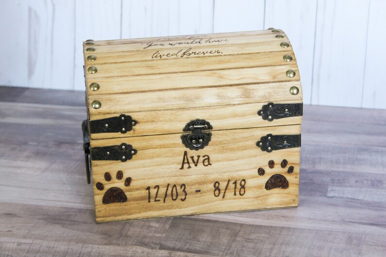 Pet Memorial Pet Urn Pet Memory Box Personalized Pet Gift Etsy