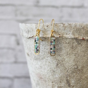 earrings, dangle earrings, brass earrings, trendy jewelry, boho jewelry, gold jewelry, wire wrapped earrings, brass earrings